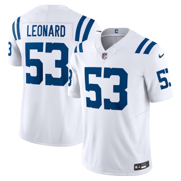 wholesale Indianapolis Colts #53 Shaquille Leonard Men's White Vapor F.U.S.E. Limited Jersey