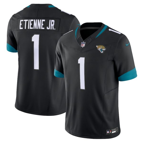 Jacksonville Jaguars #1 Travis Etienne Men's Black Vapor F.U.S.E. Limited Jersey