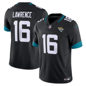 Jacksonville Jaguars #16 Trevor Lawrence Men's Black Vapor F.U.S.E. Limited Jersey