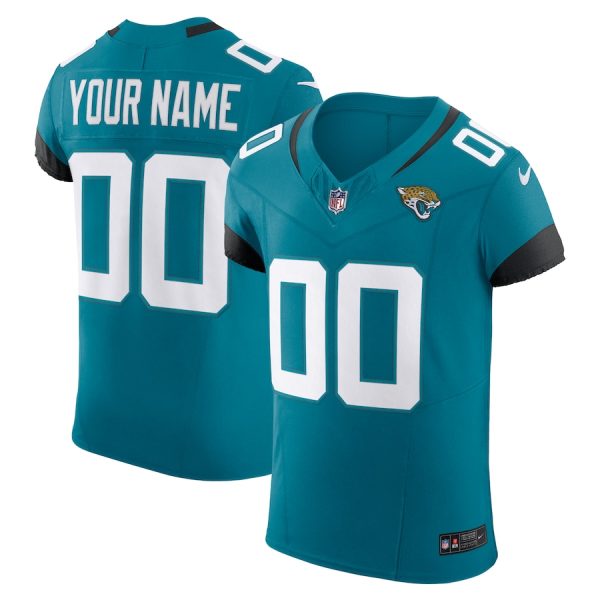 elite Jacksonville Jaguars Custom Men's Teal Vapor F.U.S.E. Limited Jersey