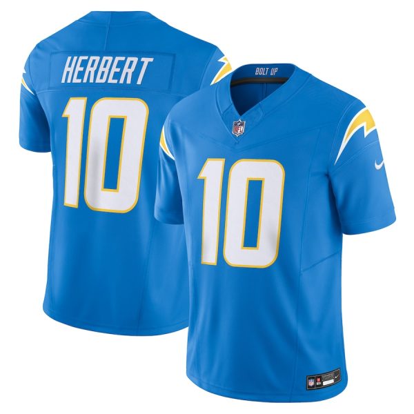 Los Angeles Chargers #10 Justin Herbert Men's Blue Vapor F.U.S.E. Limited Jersey