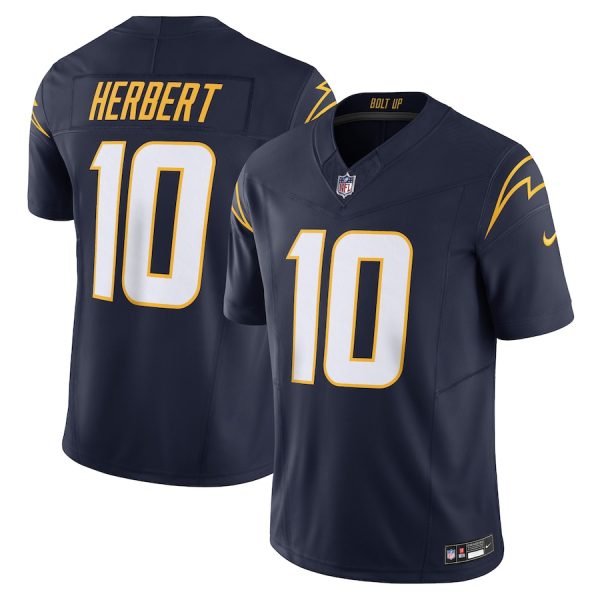 Los Angeles Chargers #10 Justin Herbert Men's Navy Vapor F.U.S.E. Limited Jersey