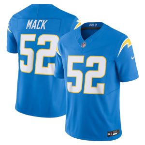 Los Angeles Chargers #52 Khalil Mack Men's Blue Vapor F.U.S.E. Limited Jersey