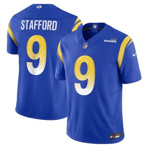 Los Angeles Rams #9 Matthew Stafford Men's Royal Vapor F.U.S.E. Limited Jersey