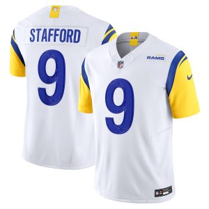 replica Los Angeles Rams #9 Matthew Stafford Men's White Vapor F.U.S.E. Limited Jersey