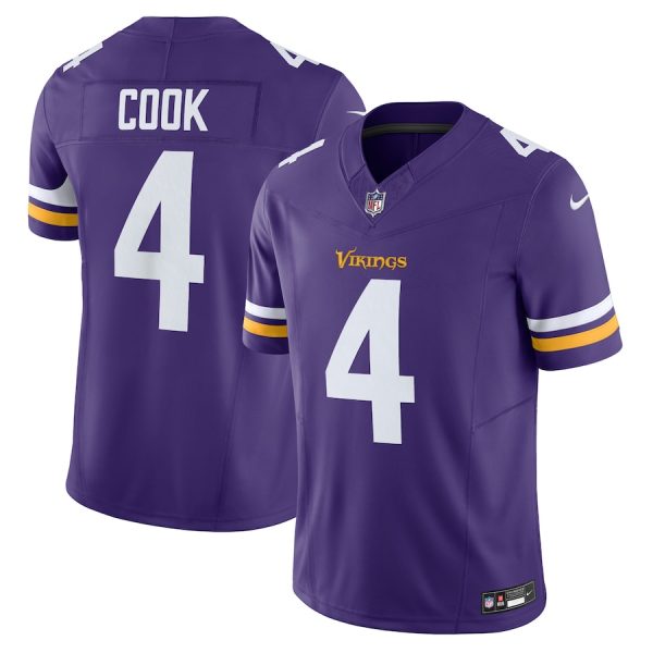 cheap Minnesota Vikings #4 Dalvin Cook Men's Purple Vapor F.U.S.E. Limited Jersey