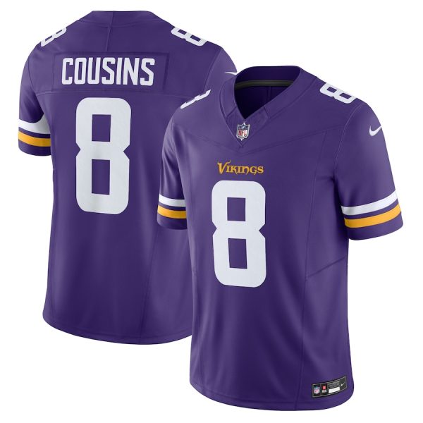 Minnesota Vikings #8 Kirk Cousins Men's Purple Vapor F.U.S.E. Limited Jersey