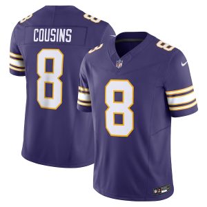 wholesale Minnesota Vikings #8 Kirk Cousins Men's Purple Vapor F.U.S.E. Limited Jersey