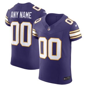 limited Minnesota Vikings Custom Men's Purple Vapor F.U.S.E. Limited Jersey