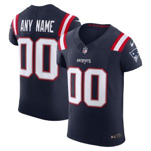 wholesale New England Patriots Custom Men's Navy Vapor F.U.S.E. Limited Jersey