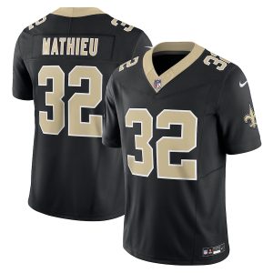 youth New Orleans Saints #32 Tyrann Mathieu Men's Black Vapor F.U.S.E. Limited Jersey