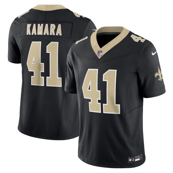 New Orleans Saints #41 Alvin Kamara Men's Black Vapor F.U.S.E. Limited Jersey