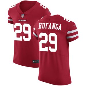 49ers #29 Talanoa Hufanga Red Team Color Men's Stitched NFL Vapor Untouchable Elite Jersey