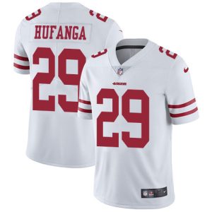 elite 49ers #29 Talanoa Hufanga White Men's Stitched NFL Vapor Untouchable Limited Jersey