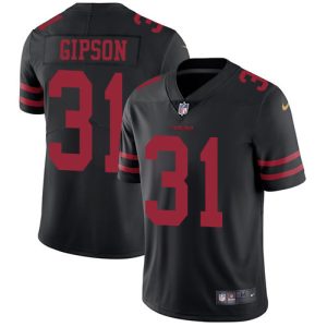 49ers #31 Tashaun Gipson Black Alternate Youth Stitched NFL Vapor Untouchable Limited Jersey