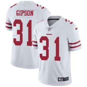 cheap 49ers #31 Tashaun Gipson White Men's Stitched NFL Vapor Untouchable Limited Jersey