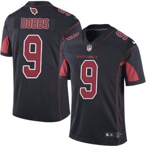 customized Cardinals #9 Joshua Dobbs Black Men's Stitched NFL Limited Rush Jersey