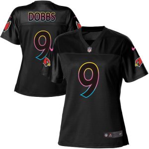 personalized Cardinals #9 Joshua Dobbs Black Women's NFL Fashion Game Jersey