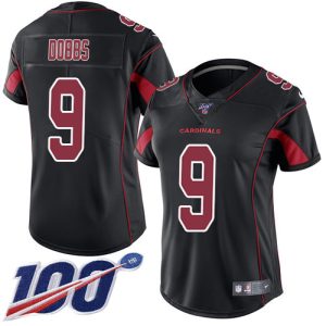 cardinals #9 joshua dobbs black women's stitched nfl limited rush 100th season cheap jersey