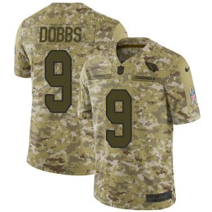 Cardinals #9 Joshua Dobbs Camo Men's Stitched NFL Limited 2018 Salute To Service Jersey