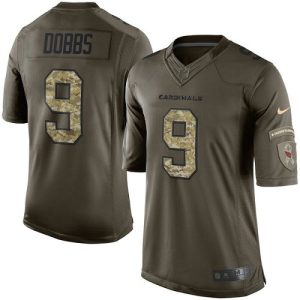 cardinals #9 joshua dobbs green men's stitched nfl limited 2015 salute to service youth jersey