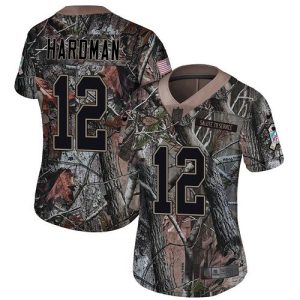 Chiefs #12 Mecole Hardman Camo Women's Stitched NFL Limited Rush Realtree Jersey