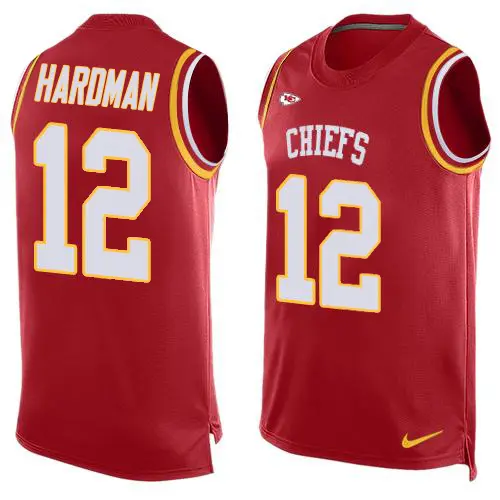 Chiefs #12 Mecole Hardman Red Team Color Men's Stitched NFL Limited Tank Top Jersey