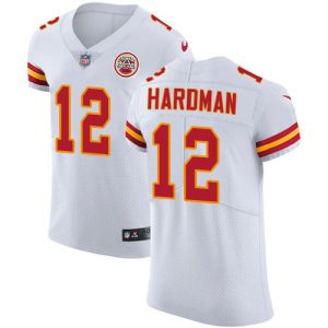 Chiefs #12 Mecole Hardman White Men's Stitched NFL Vapor Untouchable Elite Jersey