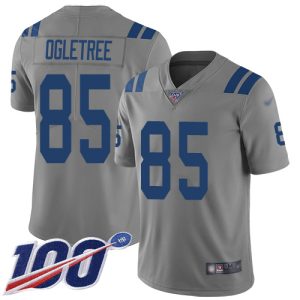 colts #85 andrew ogletree gray youth stitched nfl limited inverted legend 100th season wholesale jersey