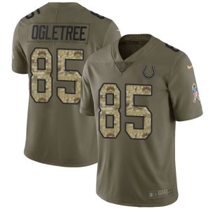 Colts #85 Andrew Ogletree Olive/Camo Youth Stitched NFL Limited 2017 Salute To Service Jersey