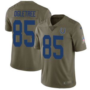 Colts #85 Andrew Ogletree Olive Youth Stitched NFL Limited 2017 Salute to Service Jersey