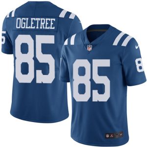 customized Colts #85 Andrew Ogletree Royal Blue Men's Stitched NFL Limited Rush Jersey