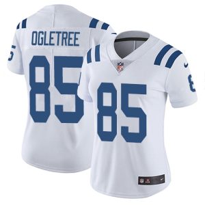 colts #85 andrew ogletree white women's stitched nfl vapor untouchable limited personalized jersey