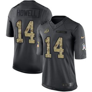 commanders #14 sam howell black men's stitched nfl limited 2016 salute to service wholesale jersey