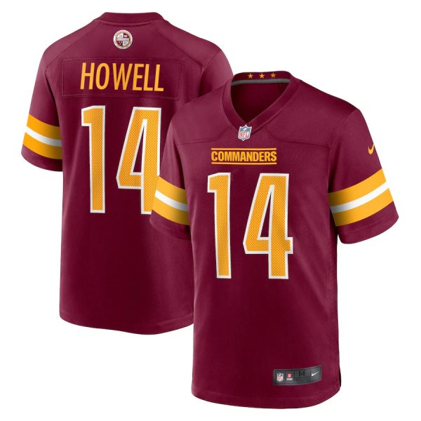 commanders #14 sam howell burgundy men's game wholesale jersey