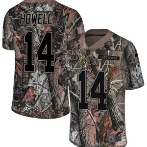 customized Commanders #14 Sam Howell Camo Men's Stitched NFL Limited Rush Realtree Jersey