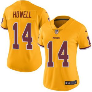 Commanders #14 Sam Howell Gold Women's Stitched NFL Limited Rush 100th Season Jersey