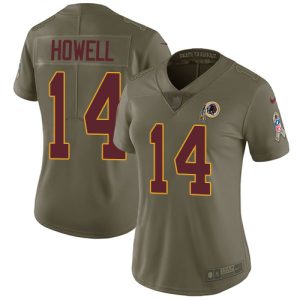 wholesale Commanders #14 Sam Howell Olive Women's Stitched NFL Limited 2017 Salute to Service Jersey