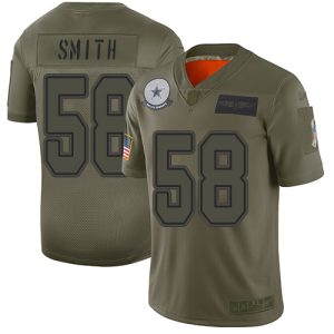 Cowboys #58 Mazi Smith Camo Men's Stitched NFL Limited 2019 Salute To Service Jersey