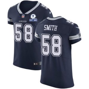 cowboys #58 mazi smith navy blue team color men's stitched with established in 1960 patch nfl vapor untouchable elite wholesale jersey