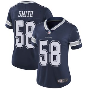 Cowboys #58 Mazi Smith Navy Blue Team Color Women's Stitched NFL Vapor Untouchable Limited Jersey