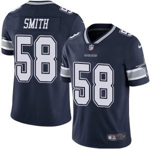 Cowboys #58 Mazi Smith Navy Blue Team Color Youth Stitched NFL Vapor Untouchable Limited Jersey