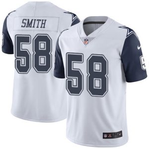 cheap Cowboys #58 Mazi Smith White Men's Stitched NFL Limited Rush Jersey