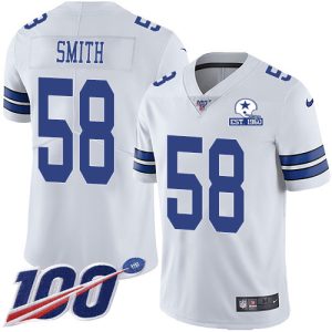 cheap Cowboys #58 Mazi Smith White Men's Stitched With Established In 1960 Patch NFL 100th Season Vapor Untouchable Limited Jersey