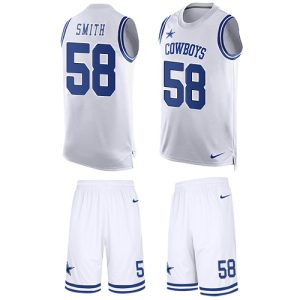 wholesale Cowboys #58 Mazi Smith White Team Color Men's Stitched NFL Limited Tank Top Suit Jersey