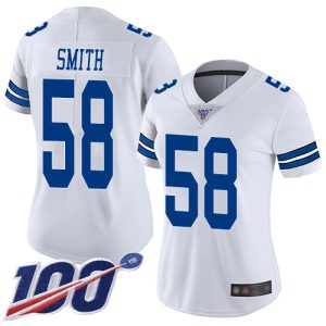 cowboys #58 mazi smith white women's stitched nfl 100th season vapor untouchable limited cheap jersey