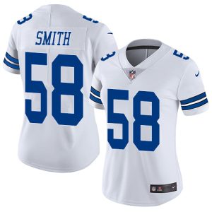 Cowboys #58 Mazi Smith White Women's Stitched NFL Vapor Untouchable Limited Jersey