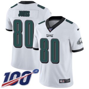 eagles #80 julio jones white men's stitched nfl 100th season vapor untouchable limited wholesale jersey