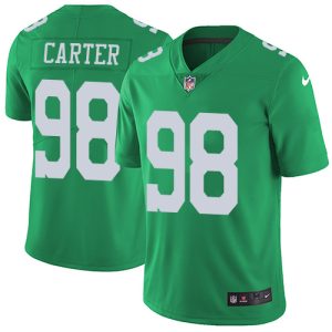 eagles #98 jalen carter green men's stitched nfl limited rush cheap jersey