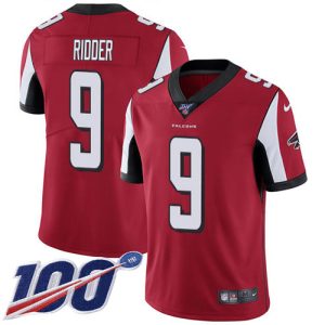 wholesale Falcons #9 Desmond Ridder Red Team Color Men's Stitched NFL 100th Season Vapor Untouchable Limited Jersey